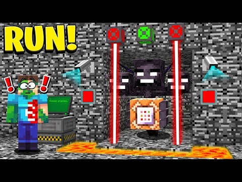 TRAPPING THE WITHER STORM MINECRAFT BOSS!