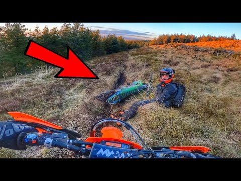 FIRST TIME riding a 450 dirt bike on enduro