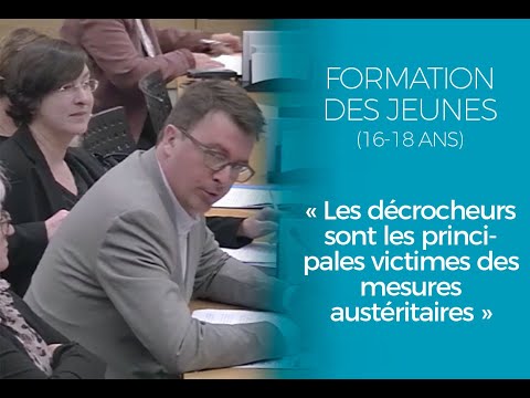 Formation des jeunes : les décrocheurs sont les principales victimes des mesures austéritaires