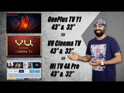 OnePlus TV Y1 vs VU Cinema TV vs Mi TV Pro - 43 Inch & 32 Inch COMPARISON -  Which One Should U BUY?