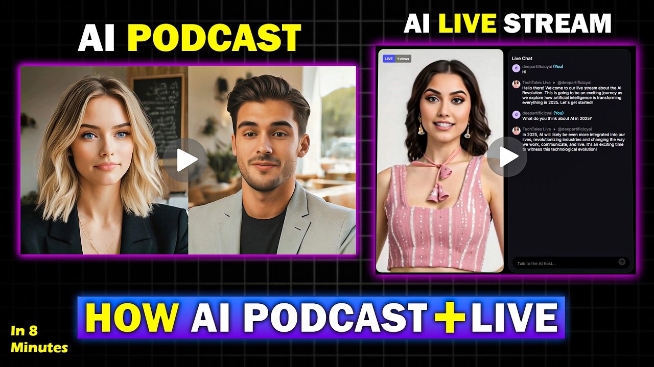 VisionStory AI + NotebookLM = The Ultimate AI Podcast Generator & Avatar Live Stream Tool!