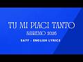@sayfmaet  - TU MI PIACI TANTO | English Lyrics