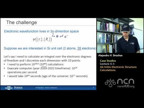 nanoHUB-U Atoms to Materials L5.1: Ab Initio Electronic Structure Calculations