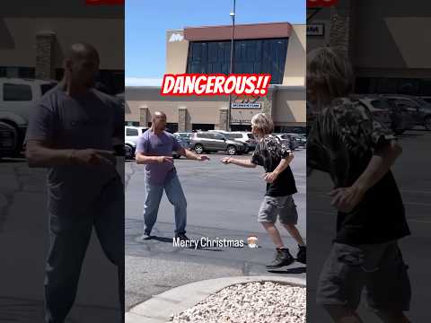 Knife Fighter vs Striker: Parking Lot Showdown! #shortvideo #shorts
