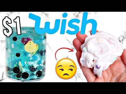 $1 WISH SLIME REVIEW! Is It Worth It?! Video