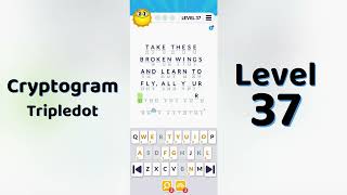 Cryptogram Tripledo Level 37 Solutions 🧩 | Logic Puzzle Game | Mini Boss