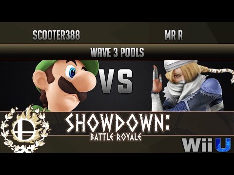 Showdown Battle Royale WAVE 3 POOLS - Scooter388 (Luigi) vs Mr R (Sheik) Copy 1