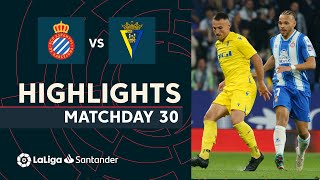Videoresumen del Espanyol - Cádiz