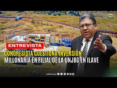Congresista Jorge Luis Flores Ancachi cuestiona implementación de la UNJBG en Ilave - Puno