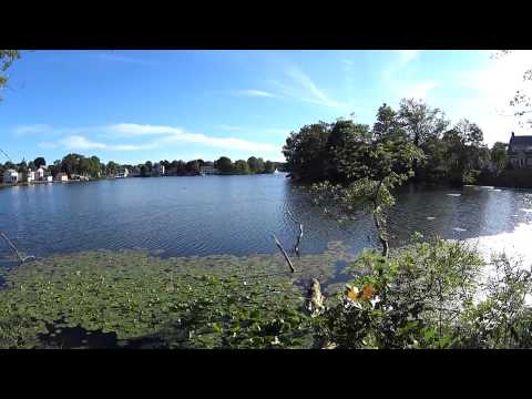 Flax Pond, Lynn MA - Northern side of Flax Pond rest area.