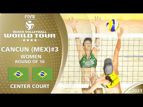 Talita/Taiana Lima vs. Agatha/Duda - Women's R16 | Full Match | 4* Cancun 2021 #3
