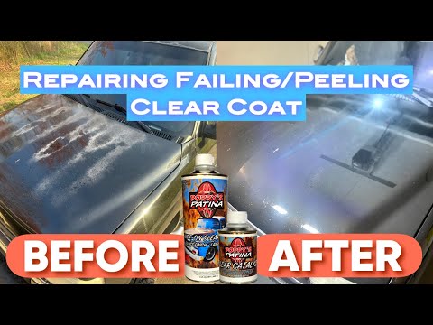 Repairing Failing/Peeling Clear Coat with Poppy's Patina Wipe-On Clear Coat