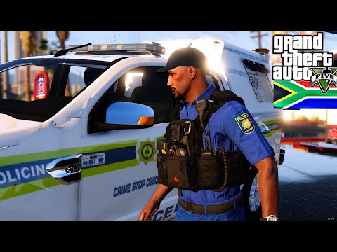 GTA Mzansi ep.5  - GANG SHOOTOUT as SAPS Playing As A Cop LSPDFR
