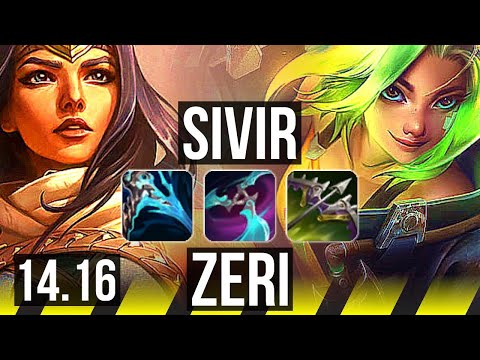 SIVIR & Nautilus vs ZERI & Senna (ADC) | 10/3/8, Godlike | EUW Master | 14.16