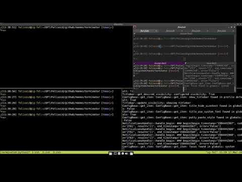 terminator + tmux control mode