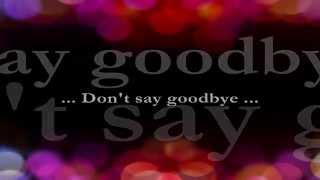It's Hard To Say Goodbye  || Lyrics ||  Celine Dion & Paul Anka