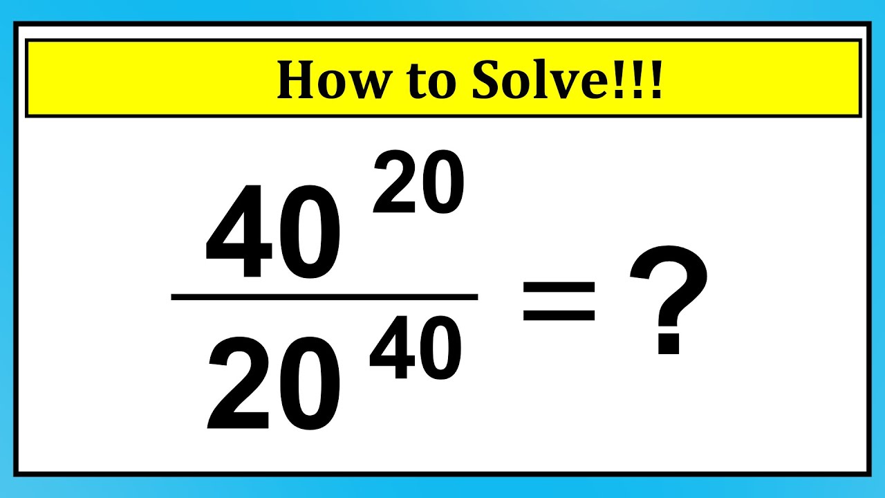 Nice Exponent Math Simplification Problem | How to Solve !!!