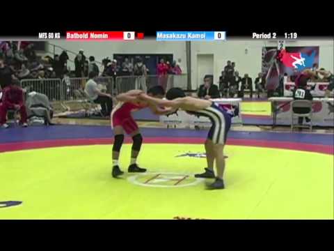 60 KG Consolation QF - Batbold Nomin MGL vs Masakazu Kamoi JPN
