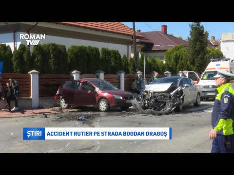 Accident rutier pe strada Bogdan Dragoș