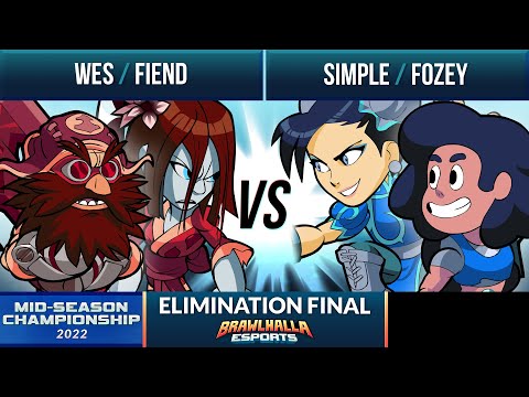 Wes & Fiend vs Simple & Fozey - Elimination Final - Midseason Invitational 2022 - 2v2