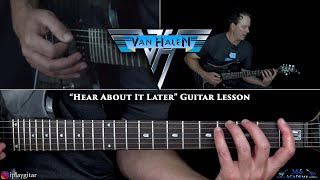 Van Halen - Hear About It Later Guitar Lesson