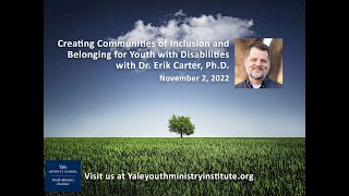 Dr. Erik Carter on Creating Belonging for Youth