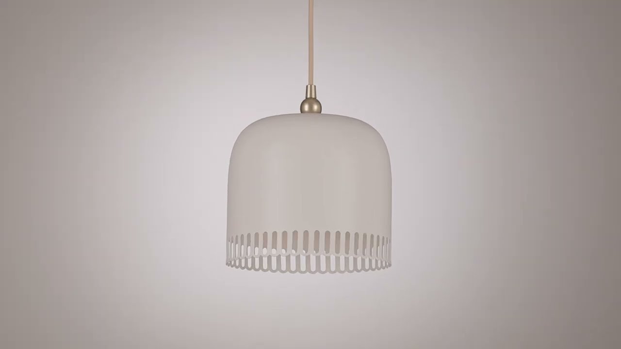 Video 1 Watch A Video About the Possini Euro Enna White and Soft Gold Mini Pendant Light