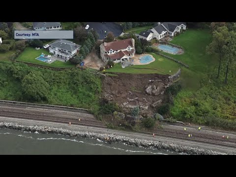 Metro North Services Restored After A Mudslide Damaged Several Railroad Tracks