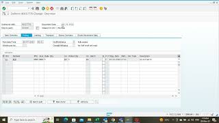 SAP SD Change the Outbound Delivery VL02N