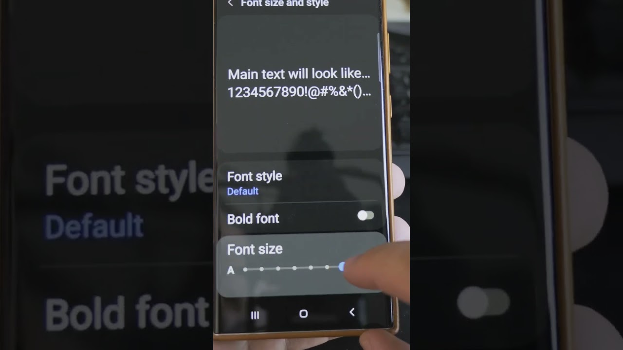 Increase Font Size on Samsung Galaxy S23 Ultra 3