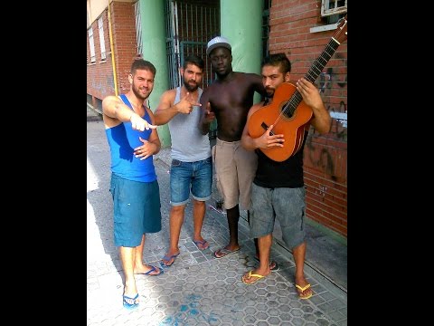 Rumbas callejeras en los bermejales - El kiki, Flow Saavedra, Negro Jari 29/08/16 sevilla