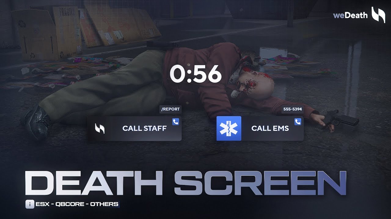 FiveM Script : Death Screen UI