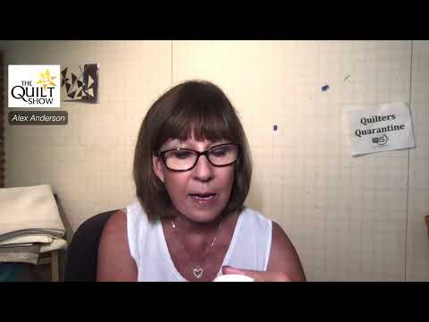 Alex Anderson LIVE: How Alex Bastes a Quilt - Kaffe Mystery Class 16