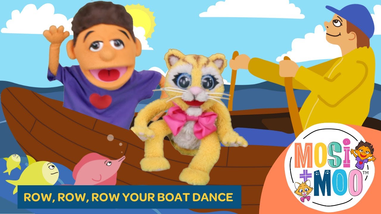 Row, Row, Row Your Boat Nursery Rhyme Dance Song for Kids | Fun, Educational, Action Video