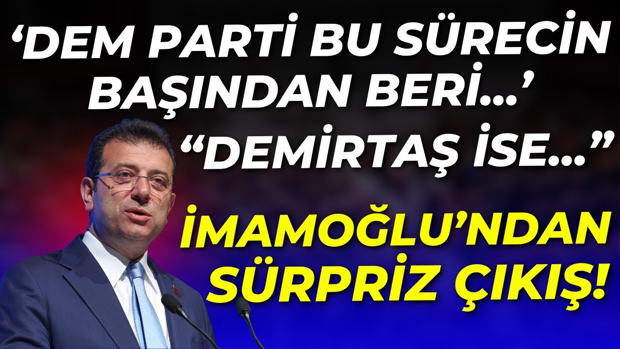 Tutuklu İBB Başkanı Ekrem İmamoğlu ile Söyleşi