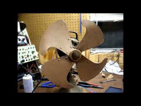 1947-48 GE Vortalex oscillating fan restoration - part two