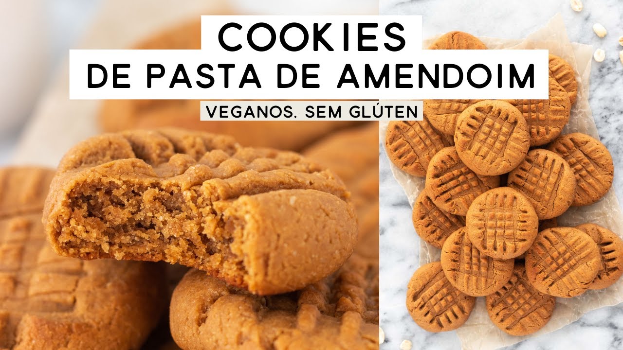 COOKIES DE PASTA DE AMENDOIM SUPER SIMPLES (VEGANOS, SEM GLÚTEN) | PLANTTE
