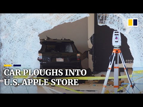, title : '1 killed and at least 16 injured after car crashes into Apple store in US state of Massachusetts'