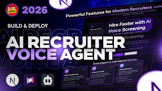 Full Stack AI Recruiter Voice Agent app using NextJs, Murf Falcon, Cline Bot | Vibe Coding Tutorial