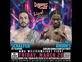 TJ Schaefer (2-0) vs Trey Rhodes (0-0) Professional Welterweight MMA Bout