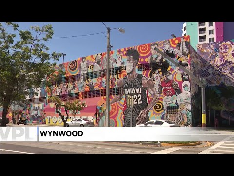 Miami Heat mask up mural completed in Wynwood
