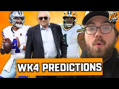 Predicting EVERY Game of NFL Week 4!! | First And Ten
