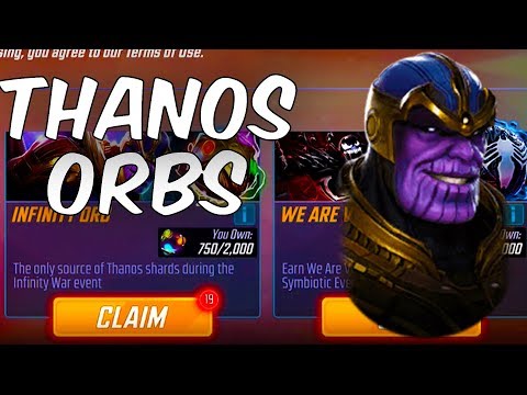 20x THANOS ORBS & PREMIUM ORB OPENING! - Marvel Strike Force