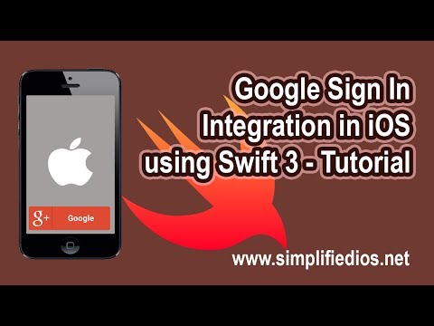 Google Sign In Integration in iOS using Swift 3 - Tutorial