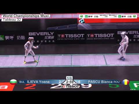 2018 245 T32 09 F S Individual Wuxi World Championships GREEN PASCU ROU vs ILIEVA BUL