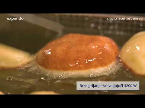 videozapis - Friteza za krafne - 18 l - 3200 W - hladna zona
