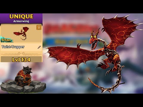 Twist-Trapper Max Level 134 Titan Mode - Unique Armorwing - Dragons:Rise of Berk