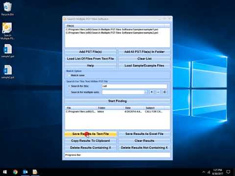 Search Multiple PST Files Software