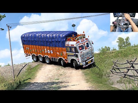 Truck Driving Expert  - Very Narrow Road Turning *IMPOSSIBLE*