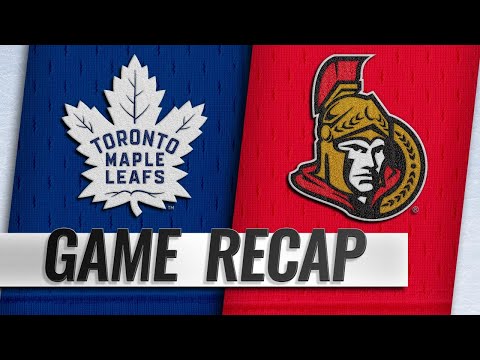 Ennis scores twice in Leafs' 4-1 win over Sens